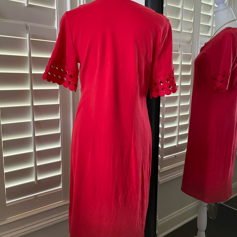 Talbots, Red, Shirtsleeve, Midi - Picture 2 of 7